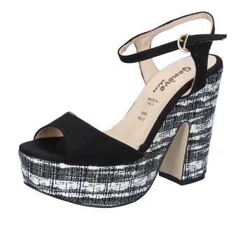 

GENEVE SHOES women sandals black suede