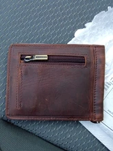 Slim Wallet Money-Clip Mini Purse Front-Pocket Genuine-Leather Design Male Fashion 