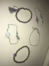 Pulsera bohemia de 30 estilos para mujer, mapa de estrellas de concha de loto, piña, corazón, piedras naturales, tipo cadena, joyería