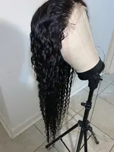 RucyCat onda profunda mechones con cierre 6x6 de cierre de encaje 32 34 36 pulgadas brasileño extensiones de cabello humano mechones con cierre 30 pulgadas mechones