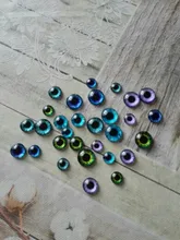 Mezclado con 8mm 10mm y 12mm redondo en París dragón de ojos de vidrio Cabochon foto camafeo accesorios DIY 30 unids/lote K06024