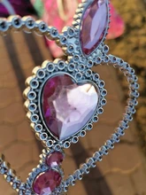 Juego de 2 unidades de accesorios para Cosplay de princesa Elsa, Tiaras y varita mágica para niña, accesorios para el cabello para niña