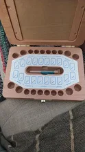 Caja de madera para dientes de bebé, organizador de almacenamiento de dientes de leche para niño y niña, caja de dientes deciduos para coleccionar recuerdos para bebé, regalo de 1, 2 y 3 años