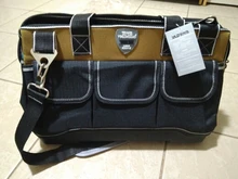 Bolsa de herramientas portátil para electricista, multifunción, instalación de reparación, lona, grande, gruesa, bolsillo de trabajo