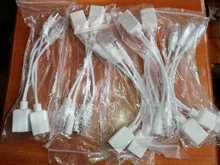 Conjunto divisor de inyector POE, 5V, 12V, 24V, 48V, conectores de Cable RJ45, Cable de alimentación pasivo, adaptador de corriente Ethernet