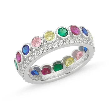 

Silver 925 Sterling Zircon Cubic Zirconia Tamtur Ring