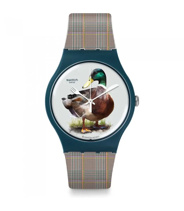 Часы swatch оригиналы джентльмен 34 мм DUCK-ISSIME SUON118