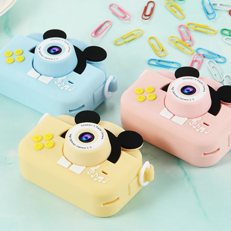 A5 Mini Children's Digital Camera Cute Cartoon Mouse Child Toys Camera Multifunction HD Photograph Video Smart Camera Kids Gifts digital disposable camera