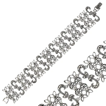 

Silver 925 Sterling Marcasite Sterling Bracelet