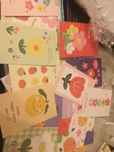 15 bonitas tarjetas decorativas de dibujos animados de flores de buen día DIY para dormitorio Metope tarjetas de felicitación cuaderno álbum de fotos accesorios de pared