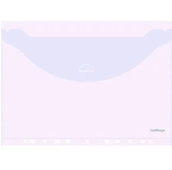 

Folder-envelope with perforation with valve Berlingo transparent A4
