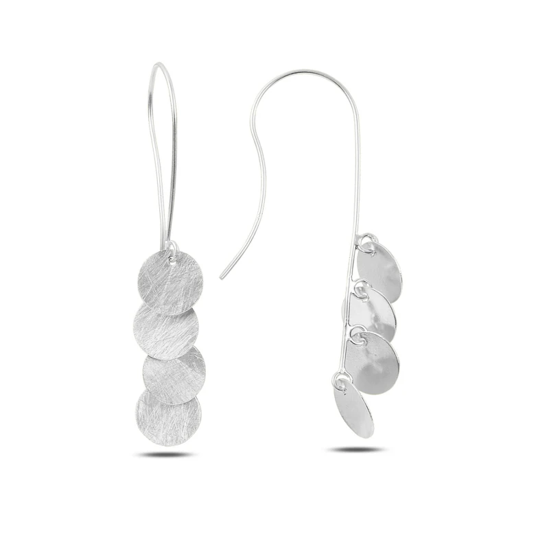 

Silver 925 Sterling Dangle Round Broseli Earrings