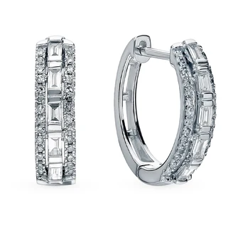

Gold earrings with diamonds sunlight sample 585