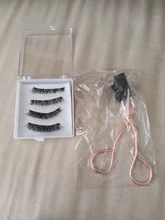 LEKOFO-pestañas postizas magnéticas 8D, conjunto de 5 pestañas de visón gruesas de imitación, magnéticas, naturales, pinzas, 2 pares