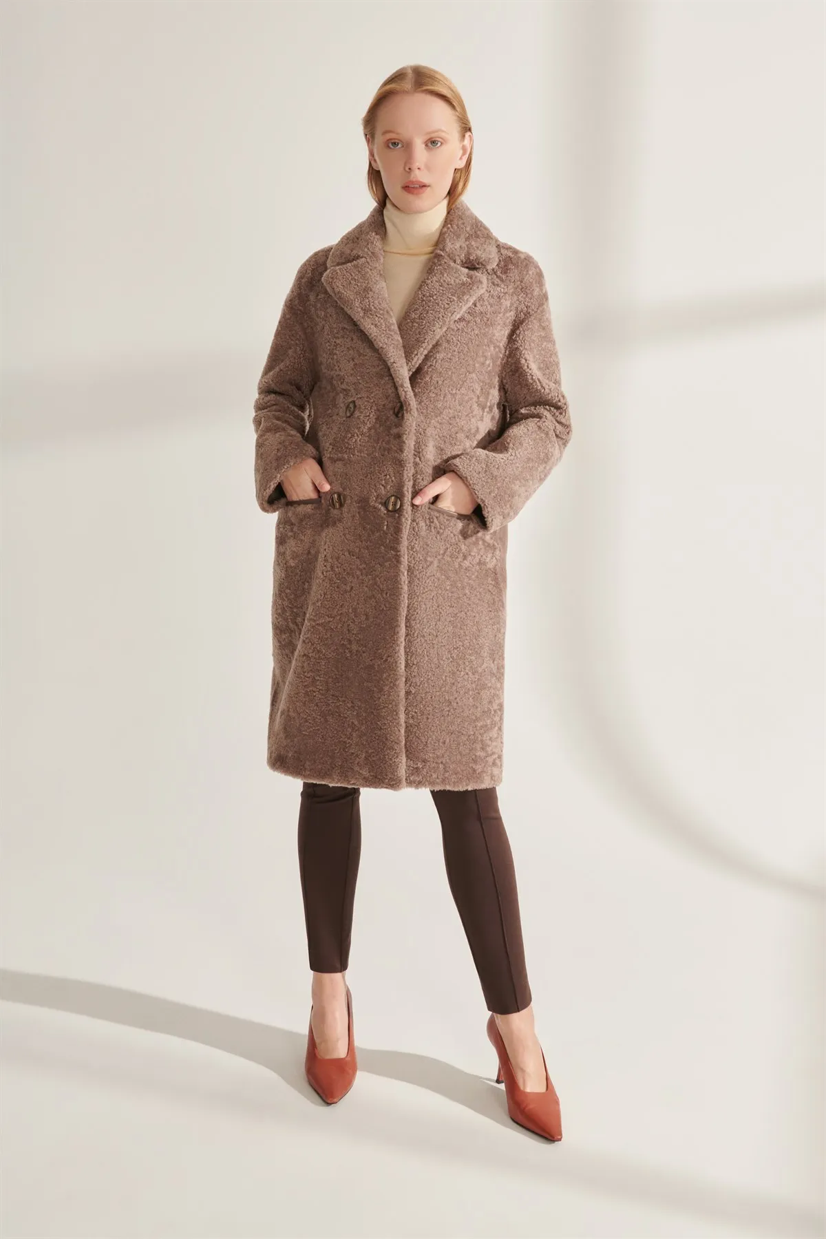 Genuine Fur Jackets Gray Genuine Leather Oversized Coats Women Winter Warm Waterproof Sheepskin Parkas Design New Street Fashion