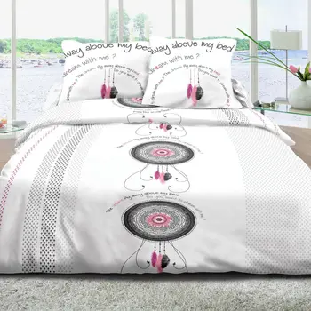 

Adornment duvet 100% cotton 57 yarn 220x240 cm Dream Rose