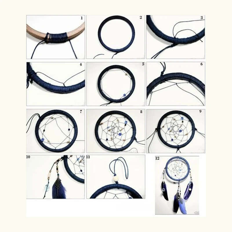 100 шт. круглые деревянные бусины Ловец снов набор для самостоятельного