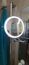 Bathroom Mirror Led Touch Dimming Adjustable Magnification
