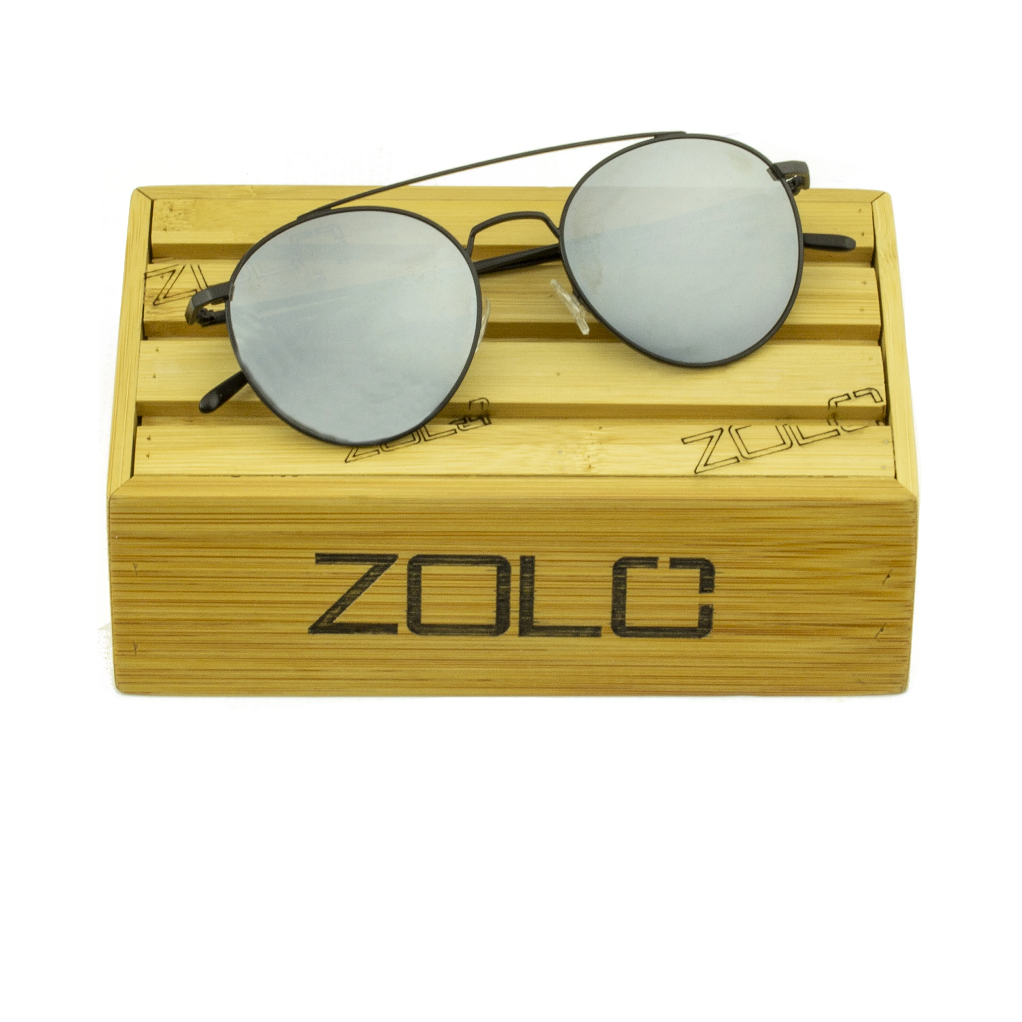Zolo eyewear m1098 Серебристые зеркальные поляризованные солнцезащитные очки