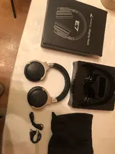 Meidong-auriculares inalámbricos E7B con Bluetooth, dispositivo con cancelación activa de ruido, por encima de la oreja, con micrófono y graves profundos