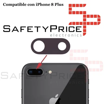 

Lens iPhone 8 Plus back camera crystal black adhesive