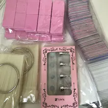 10 unids/lote lijado de archivo 100/180 doble tope de lijado de bloque Mini Durable de pulido manicura herramientas JI1824