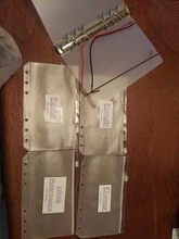 Archivador de fotos A5 A6, productos de almacenamiento, pegatinas de inserción, carpeta de folletos en espiral, 8 Uds., hojas internas, bolsa con cremallera