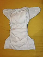 AIO Diaper ALVABABY Reusable Bamboo-Insert 4-Layer All-In-One 1pc Sewn-In Popular
