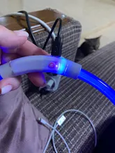 Collar con brillo luminoso para perro, gargantilla con luz led recargable, nocturna e intermitente, con iluminación de seguridad y carga usb para mascota