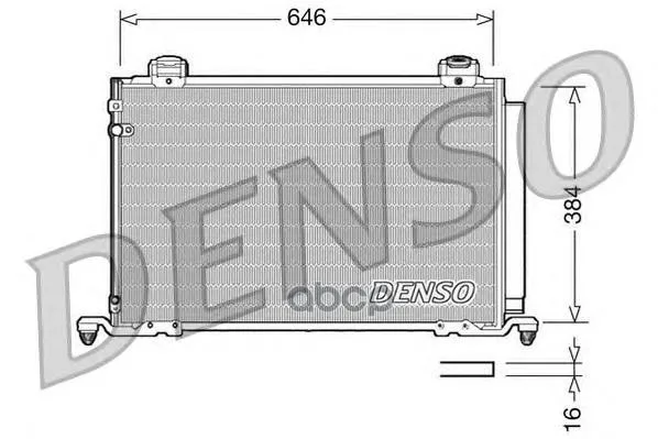 Радиатор Кондиционера Toyota: Avensis 2.0 / 2.4 Denso арт. DCN50026