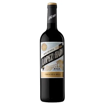 Vino tinto Hacienda López de Haro Crianza 2017, D.O Rioja, envio desde España, Red wine
