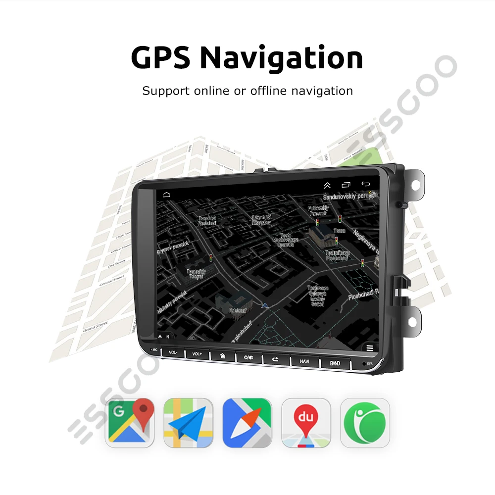 Car Stereo Android Autoessgoo 9 Inch Carplay Android Auto Car Stereo For Vw  Passat B6 B7 - Gps, Wifi, Steering Control