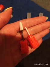 Fresas de cerámica para uñas, brocas eléctricas para manicura y pedicura, máquina de limado, equipo de herramientas de Arte de uñas, 1 Uds.