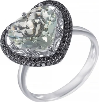 

Jay VI ring with amethyst and diamonds in white gold