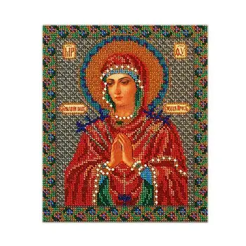 

B154 set for embroidery with beads 'Tiny ''softening evil heart', 20x23 cm