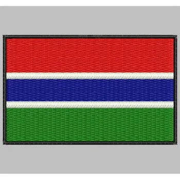 

Bandera GAMBIA para mascarilla parche bordado Iron patch toppa ricamata gestickter patch patch brode