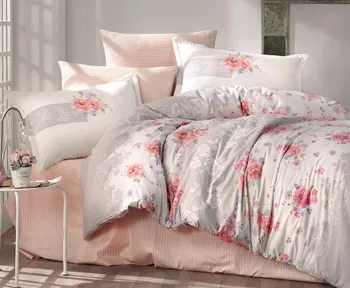 

Ranforce Very Colorful 100% Cotton Quality Bedding Set Double King Queen Bed Duvet Cover Set ZENA PINK
