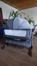 BABY Bed Crib Newborn Foldable Infant High Kid And Solid Low-Adjusting New-Arrivals