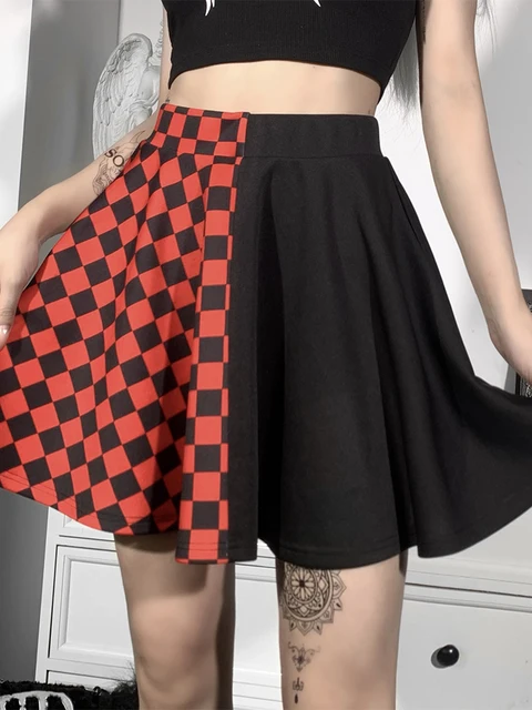 Black and white gothic skirt