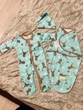 Manta envolvente para Recién Nacido + sombrero, manta receptora de algodón, ropa de cama con dibujos animados, saco de dormir para niños de 0 a 6 meses