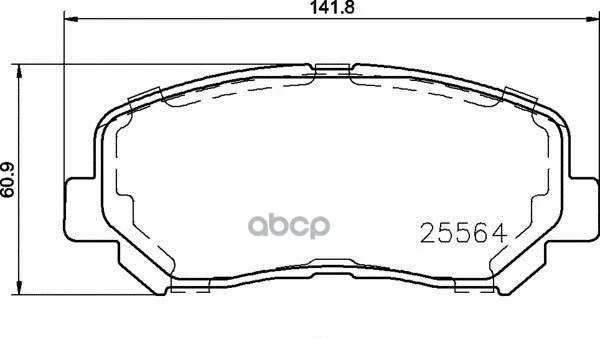 Колодки Тормозные Дисковые Передние Jeep Cherokee(Kl) 11/13- Brembo арт. P37019