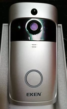 EKEN-Timbre de puerta de seguridad inalámbrico para puerta, monitor de seguridad inalámbrico modelo V5 para puerta con timbre y vídeo con conexión Wifi, grabadora de vídeo con visión nocturna, perfecta para el hogar