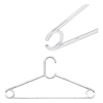 

Set of Clothes Hangers Transparent Plastic (20 x 3 x 42 cm) (4 pcs)