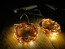 String-Light Timing-Battery Christmas-Decoration Remote-Control Festive Party Copper