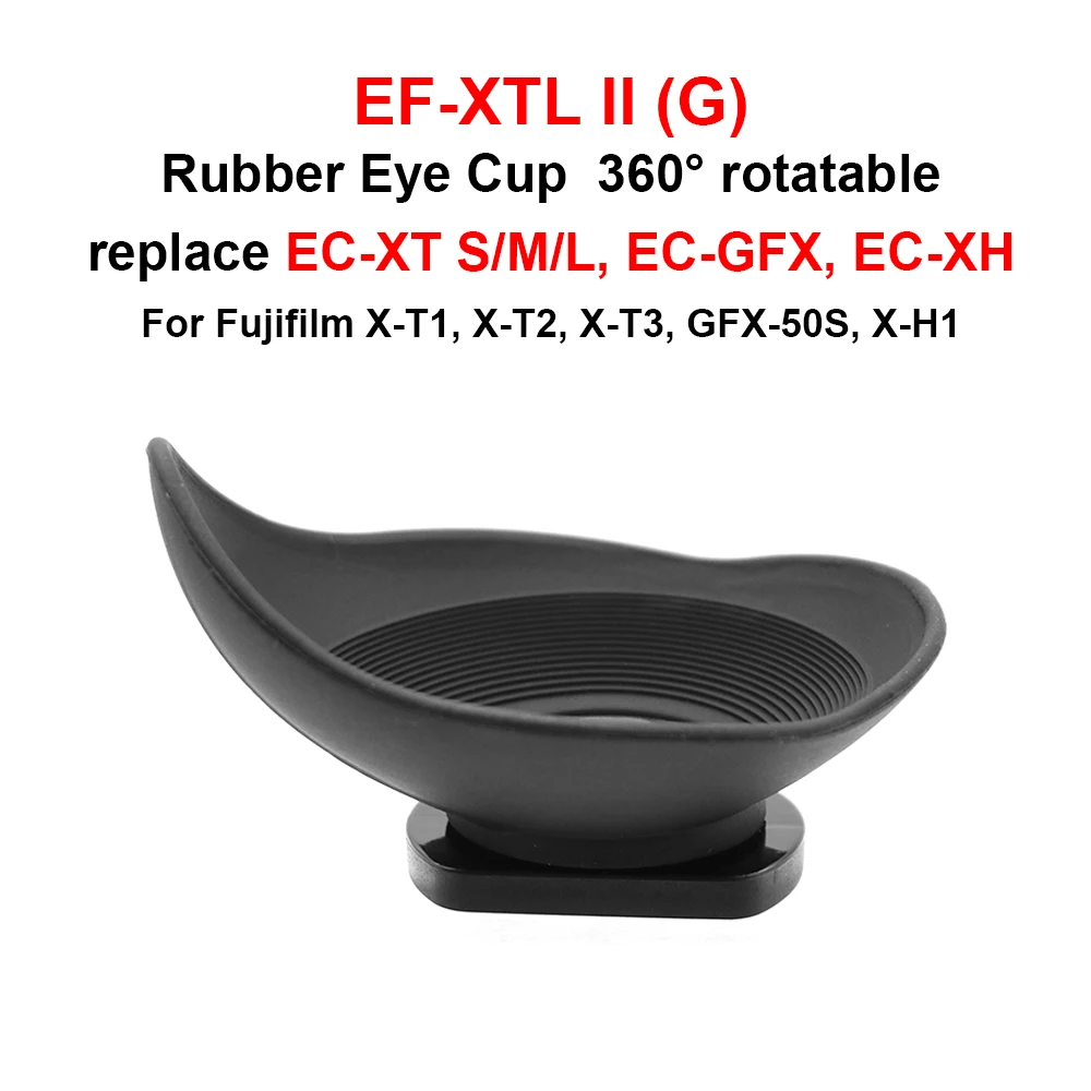 Ef-Xtl Ii(G) Gomma 360 ° Ruotabile Oculare Sostituire Ec-Xt S/M/L, Ec-Gfx, Ec-Xh Per Fujifilm X-T1, X-T2, X-T3, Gfx-50S, X-H1