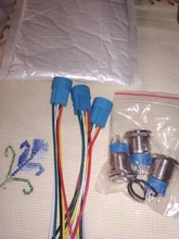 12mm 16mm 19mm 22mm 25mm toma de cable para interruptor de botón de metal cableado 2-6 cables estable de botón de luz