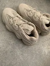 Xpay-Zapatillas De correr Air 350 para Mujer, Zapatos transpirables De ratón del desierto 500 YY 700, sombra De sal, visión suave, color blanco y negro