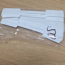 Venta al por mayor, etiqueta de precio para joyería de papel blanco en blanco, etiqueta para mancuernas, etiqueta autoadhesiva rectangular, herramienta para anillo, etiquetas para joyería