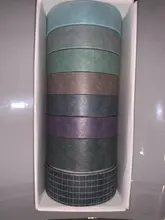 8 unidades/juego de cinta Washi de Color sólido, cinta adhesiva decorativa Kawaii, cinta adhesiva para diario de recortes, cinta de papelería