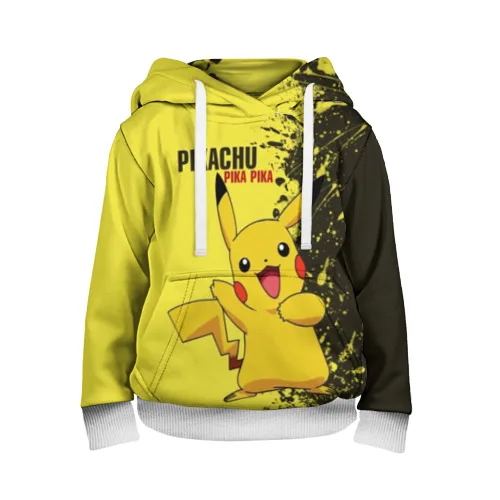 Детская толстовка 3D Pikachu Pika | одежда и обувь